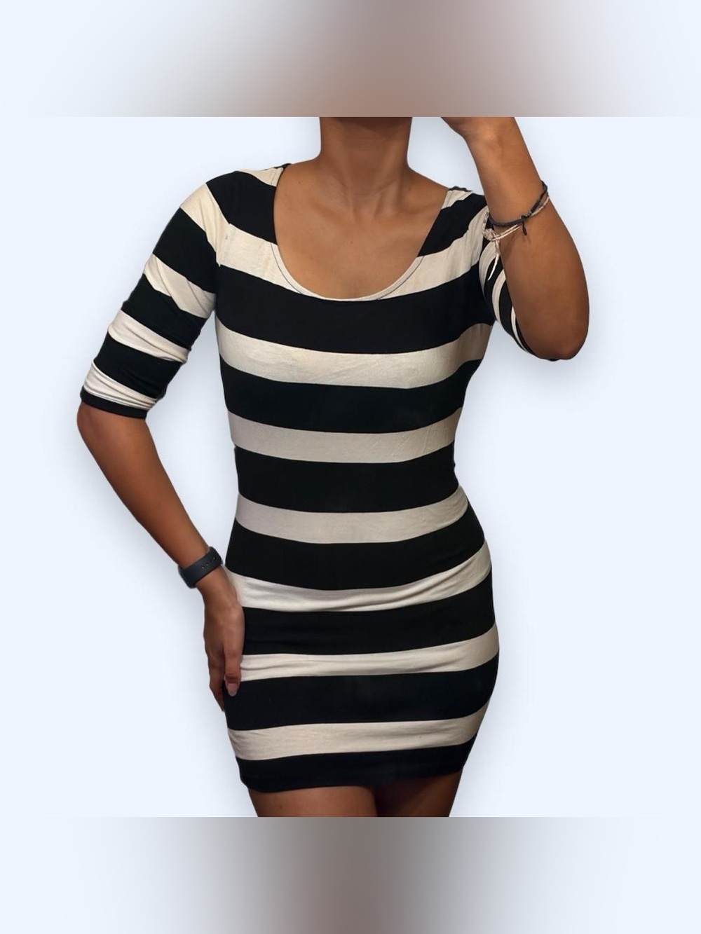 Grunge Emo Stripe Mini Dress by Forever 21!